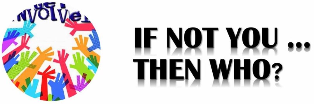 Get Involved.  If not You ... Then Who