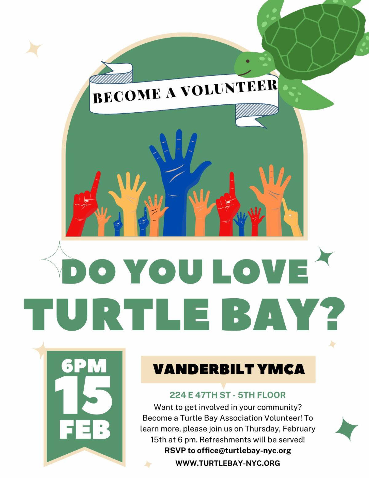 TURTLE BAY ASSOCIATION TBA VOLUNTEER INVITATION