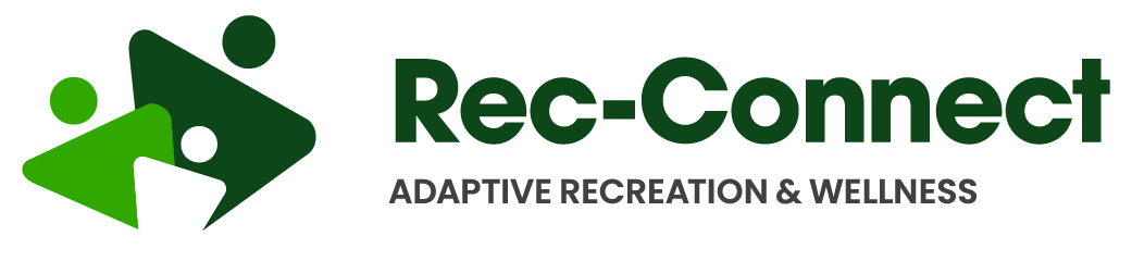 Rec-Connect logo. Adaptive Recreation & Wellness.