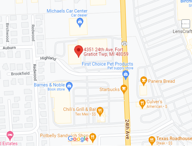 Google map of DNEM office located at 4351 24th Avenue Suite 1 Fort Gratiot MI 48059
