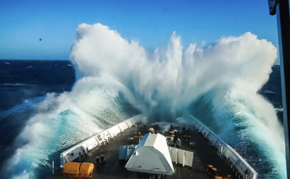 Ship in sea