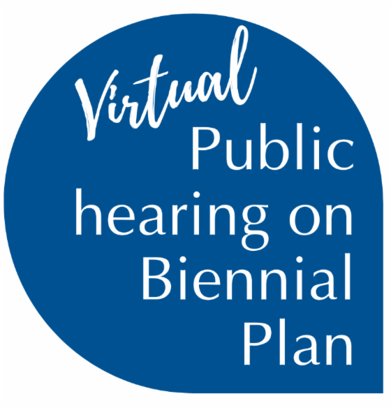 Virtual Public hearing on Biennial Plan