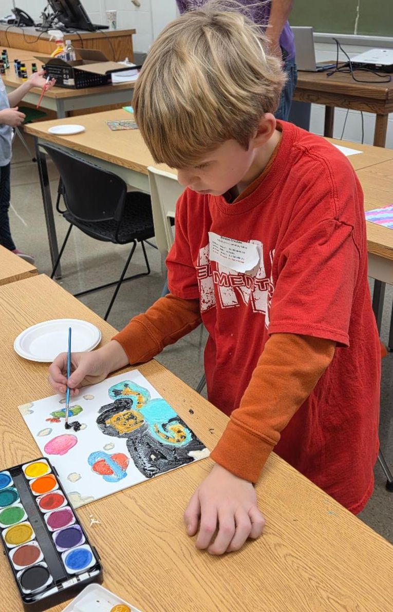 Youth painting