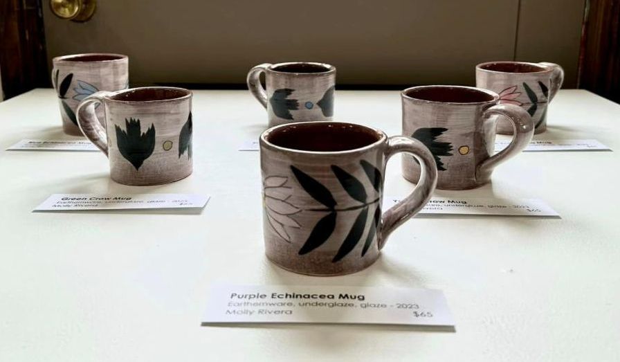 Six cups arrange in a triangle shape