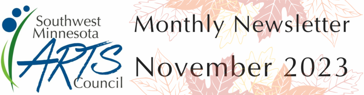 SMAC Monthly Newsletter November 2023 (with fall leaves in the background)