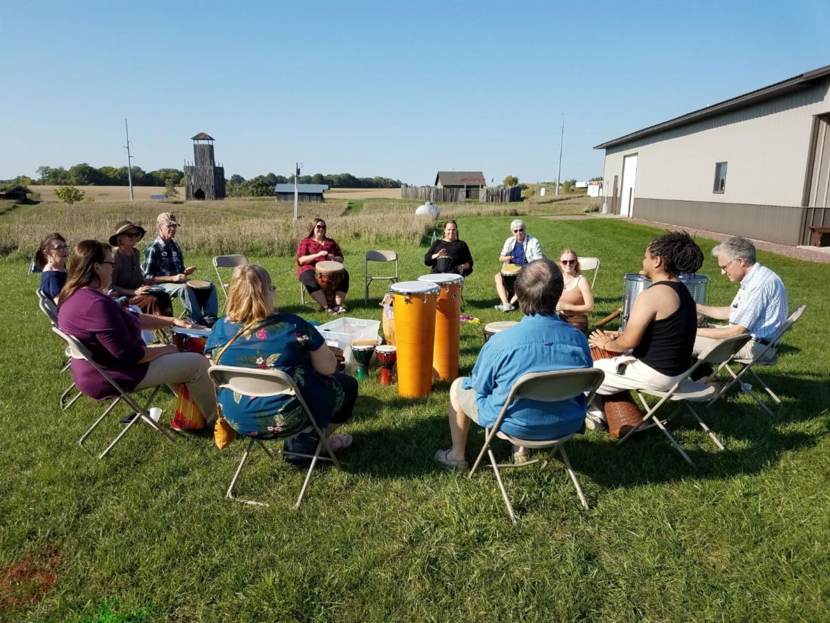 Purpose Artisans drum circle