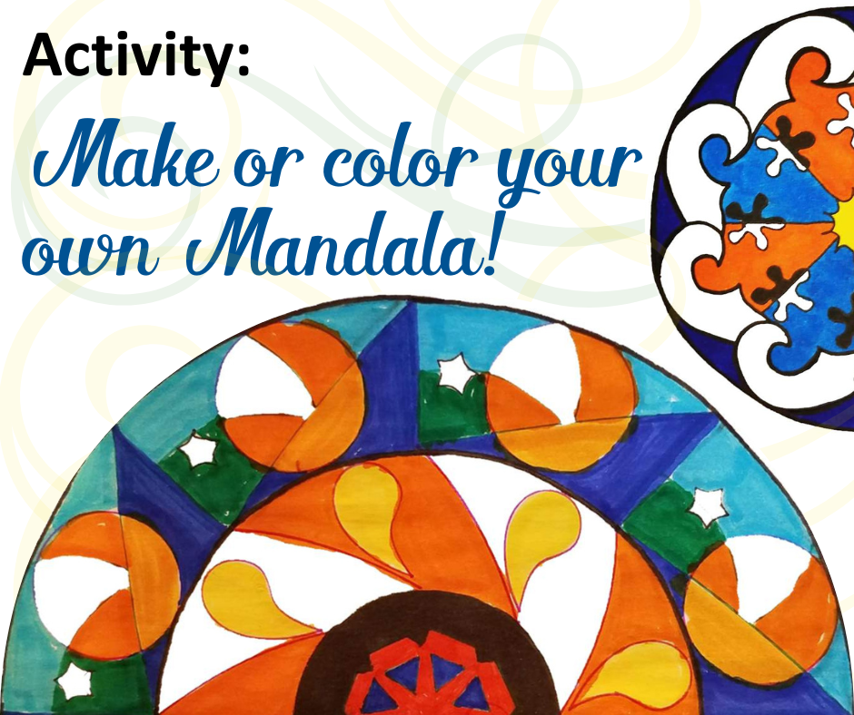 Simple mandalas done in marker