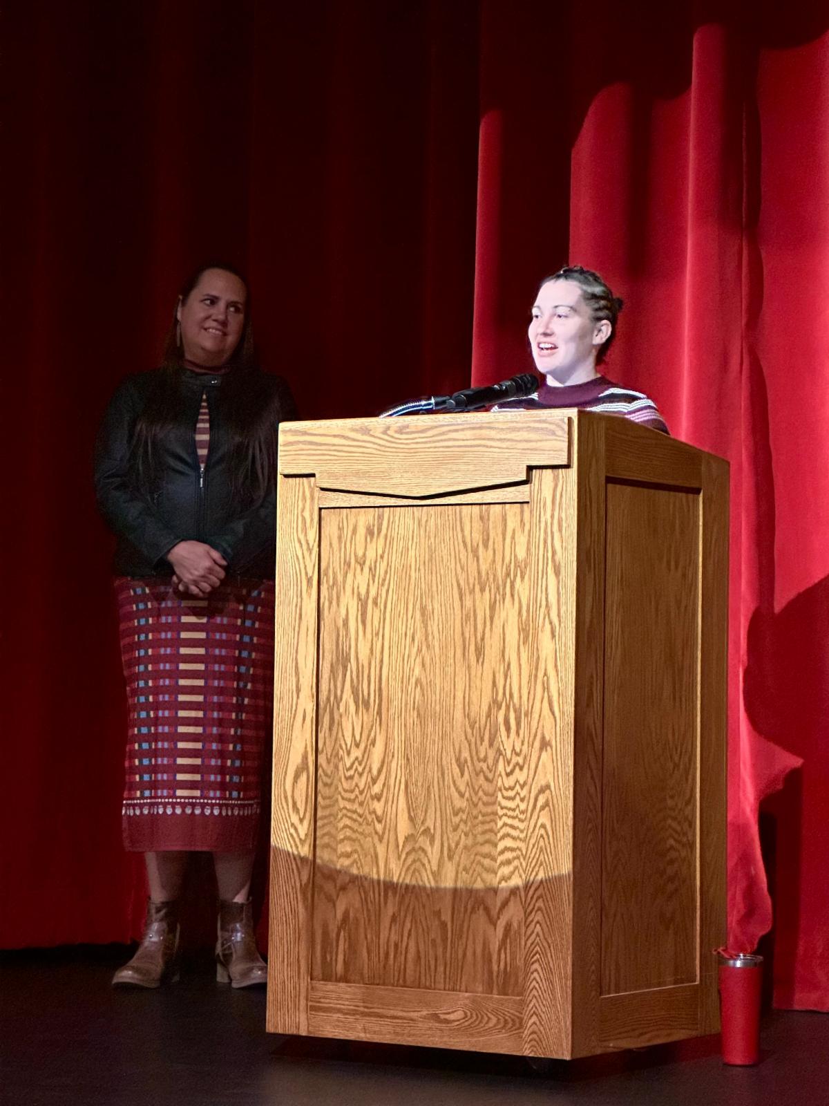 SammyJo Miller speaking
