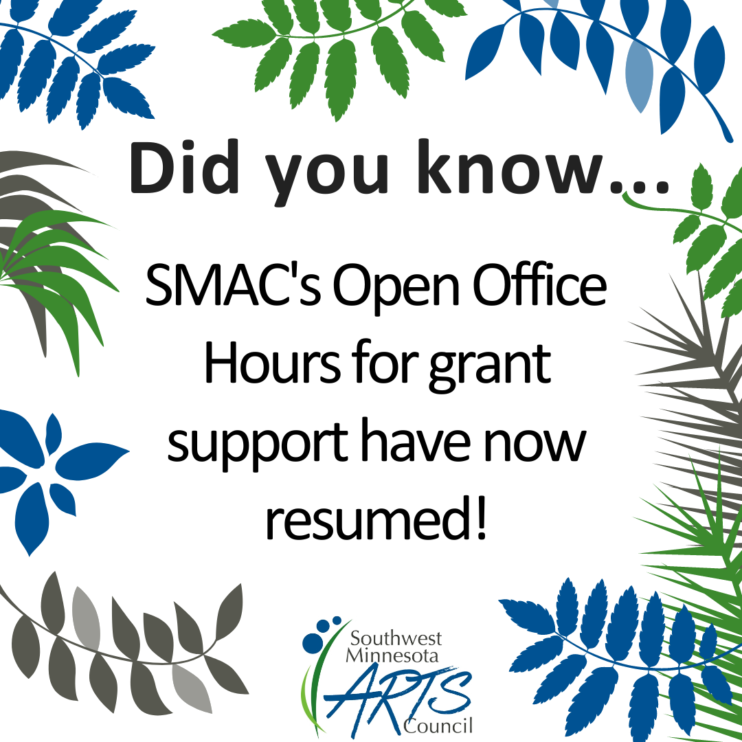 SMAC's Open Office Hours for Grant support have now resumed!