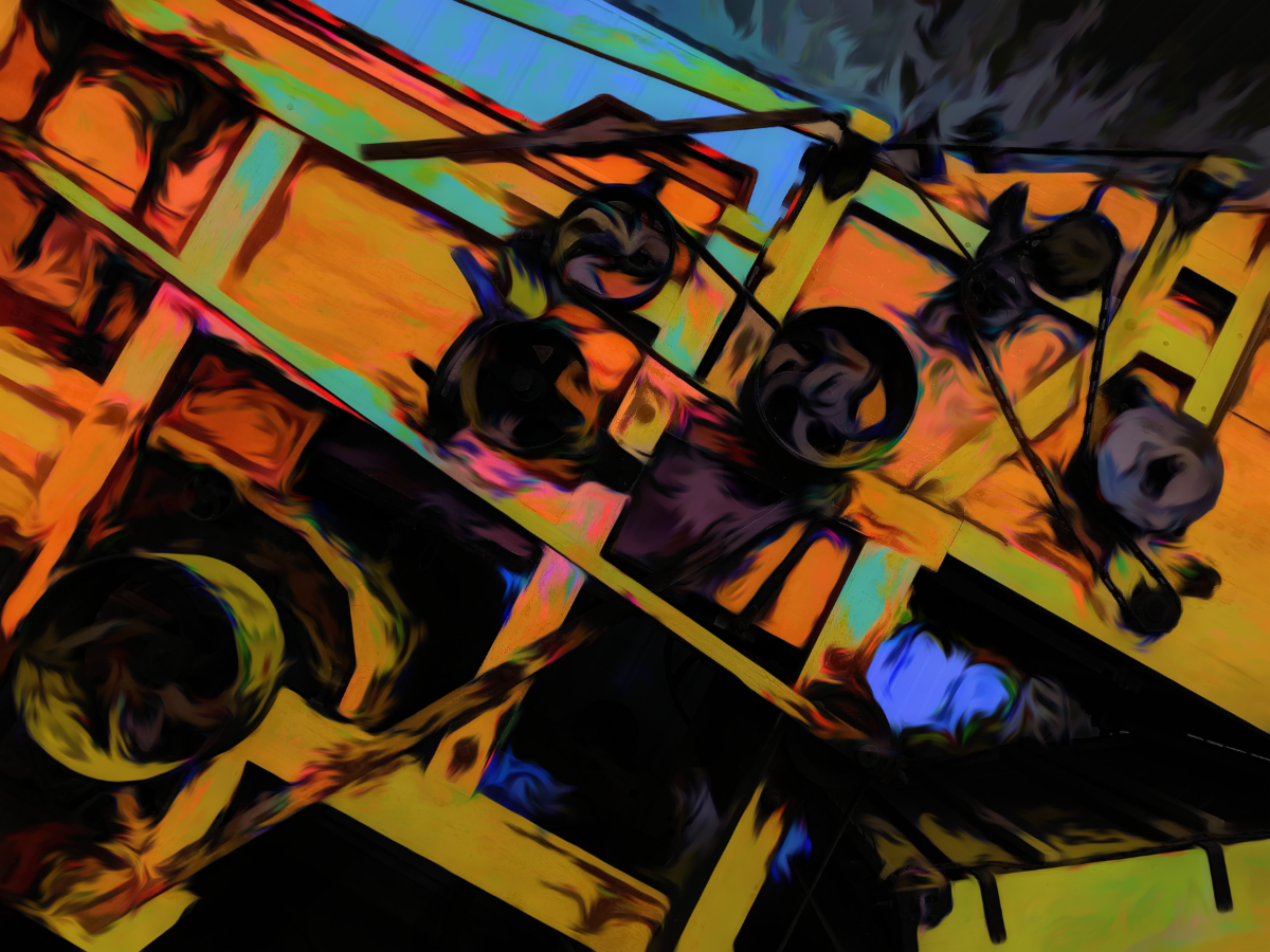 Abstracted photo with bright colors