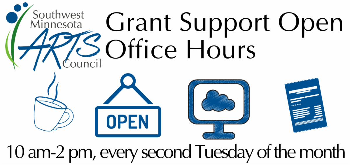Grant Support Open Office Hours. 10am-2 pm, every second Tuesday of the month.