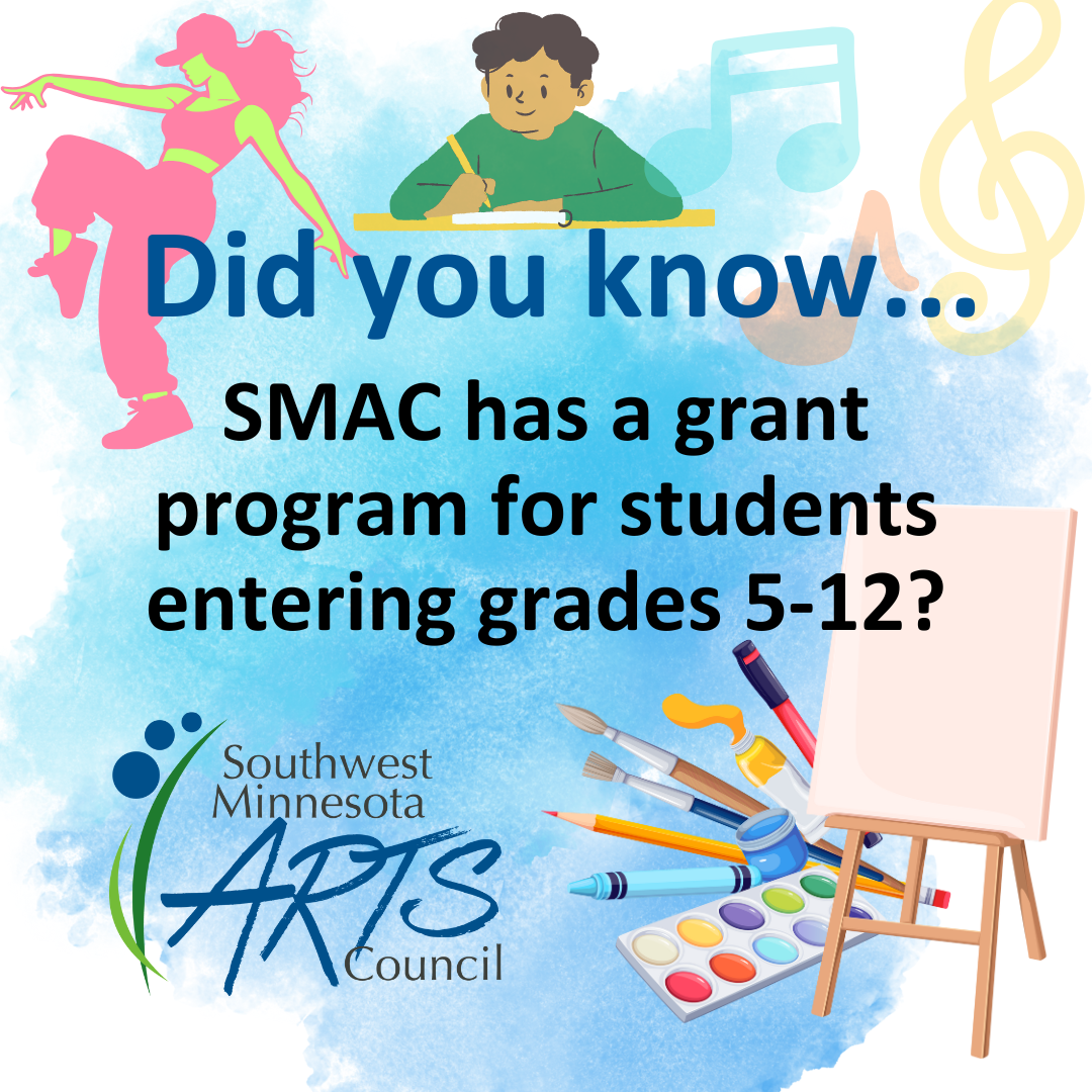 Did you know...SMAC has a grant program for students entering grades 5-12?