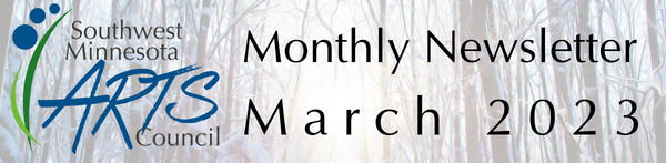 Winter trees with sunlight. SMAC Monthly Newsletter. March 2023.