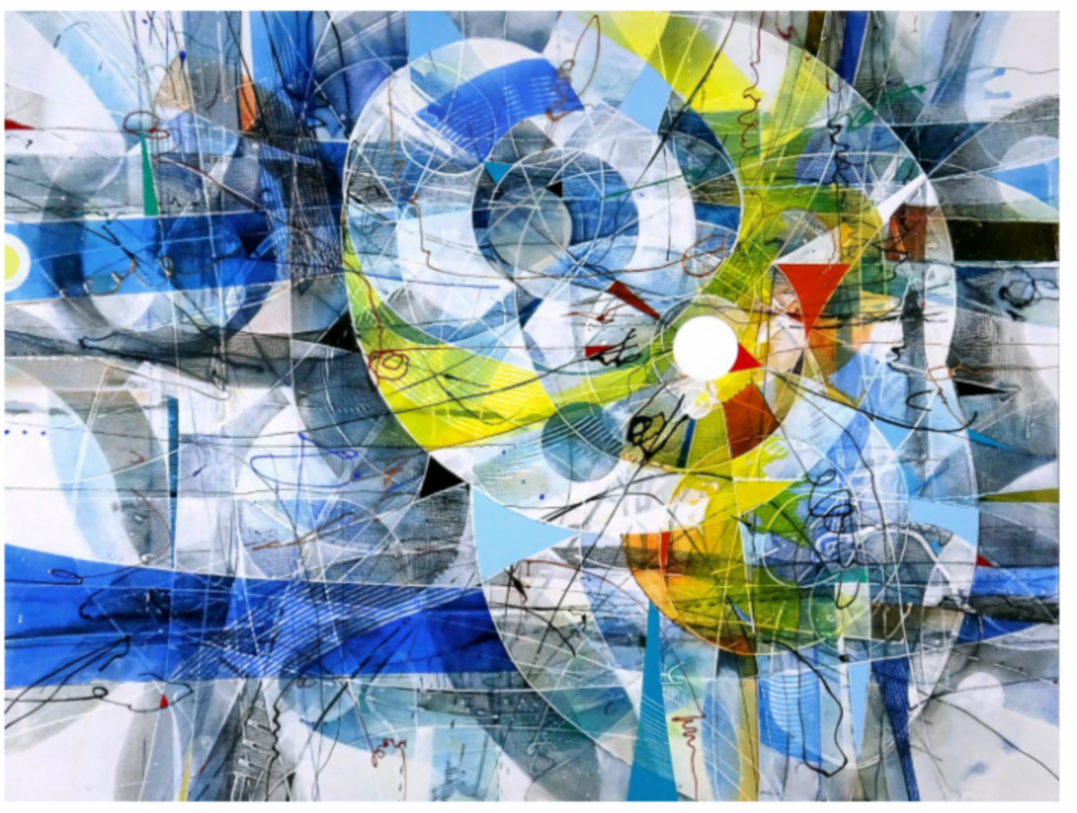 Abstract painting by Olga Krasovska