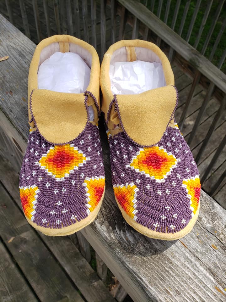 Beaded moccasins 
