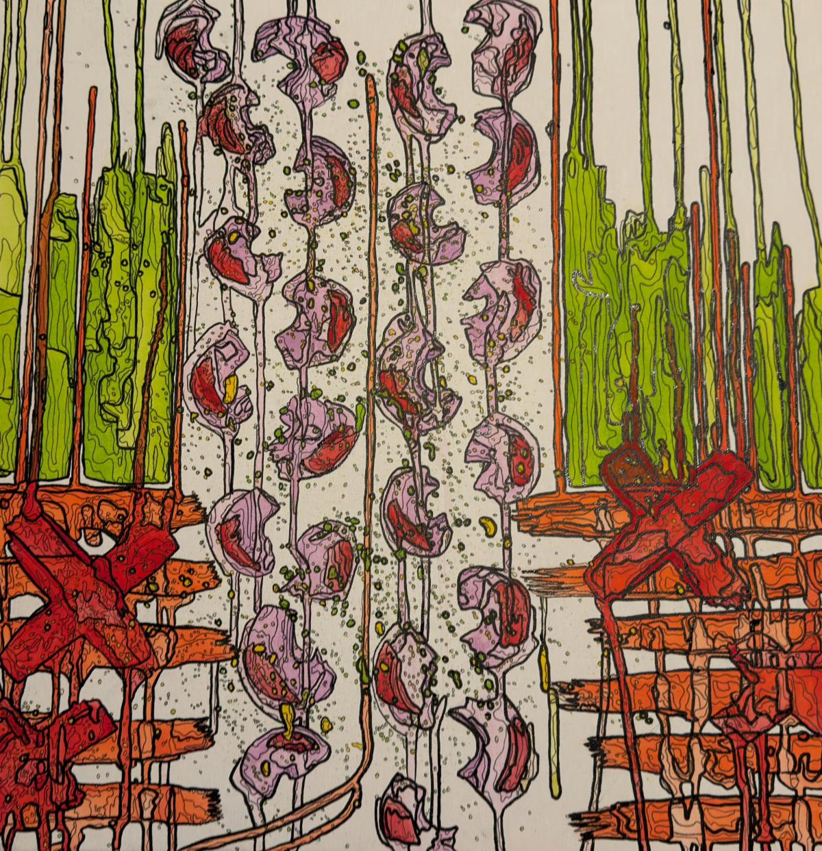 Drawn abstract art 