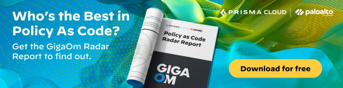 GigaOm Policy as Code Report