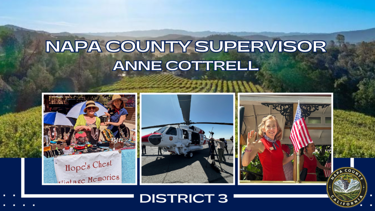 Napa County Supervisor Anne Cottrell July 2025 Newsletter Banner