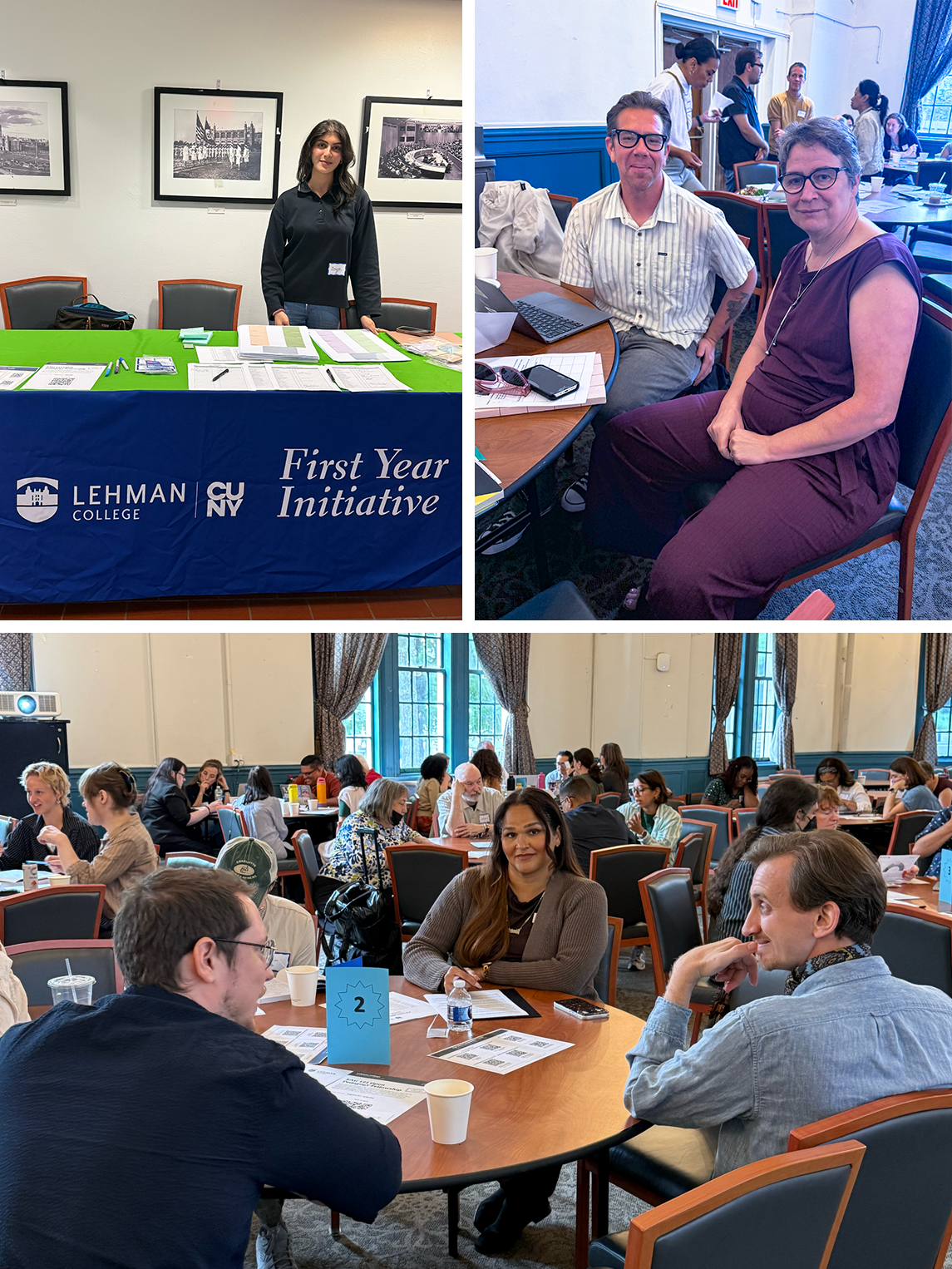 Lehman's First-Year Initiative staff in training.