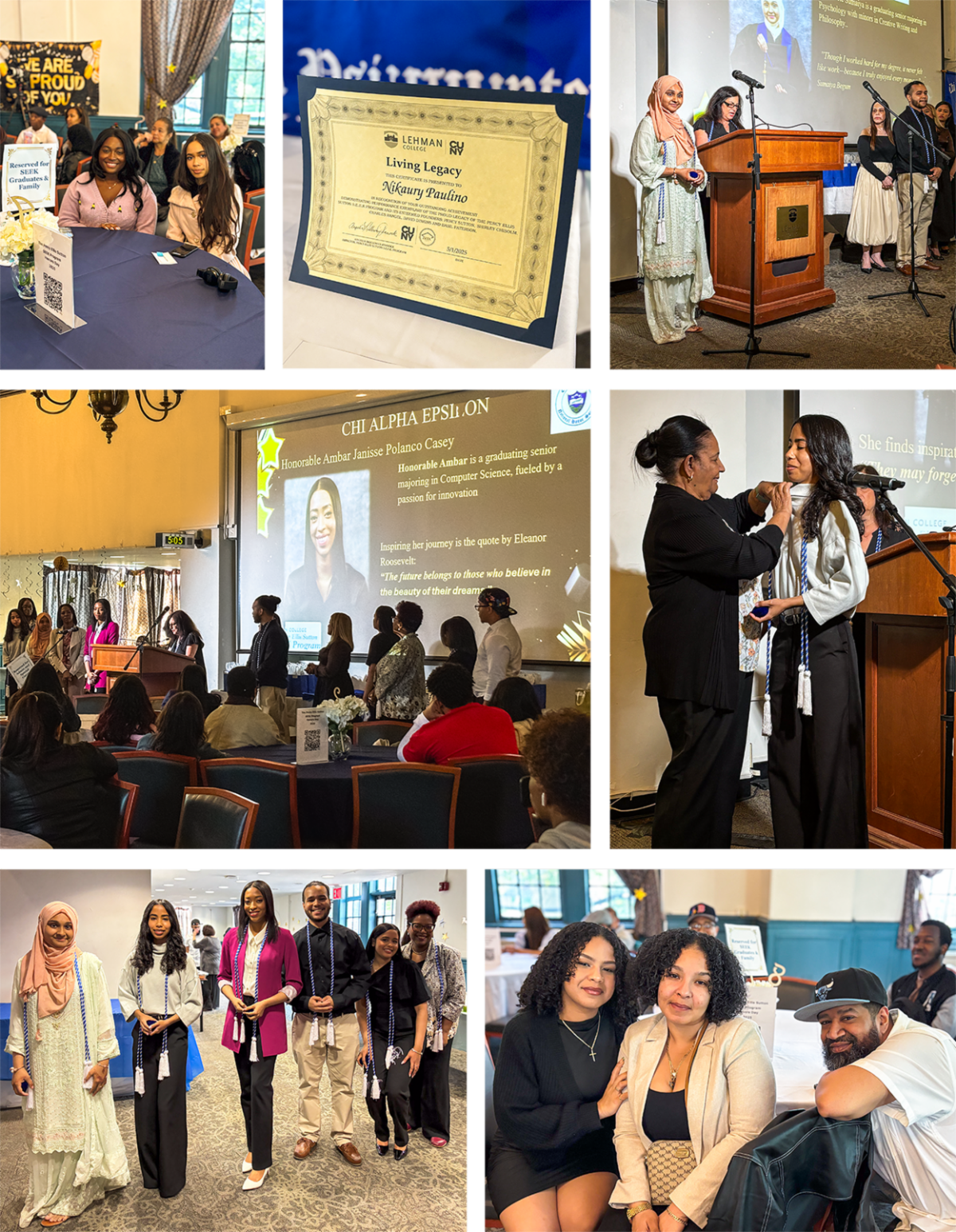 Photo collage of School of Business event, Lead to Win.