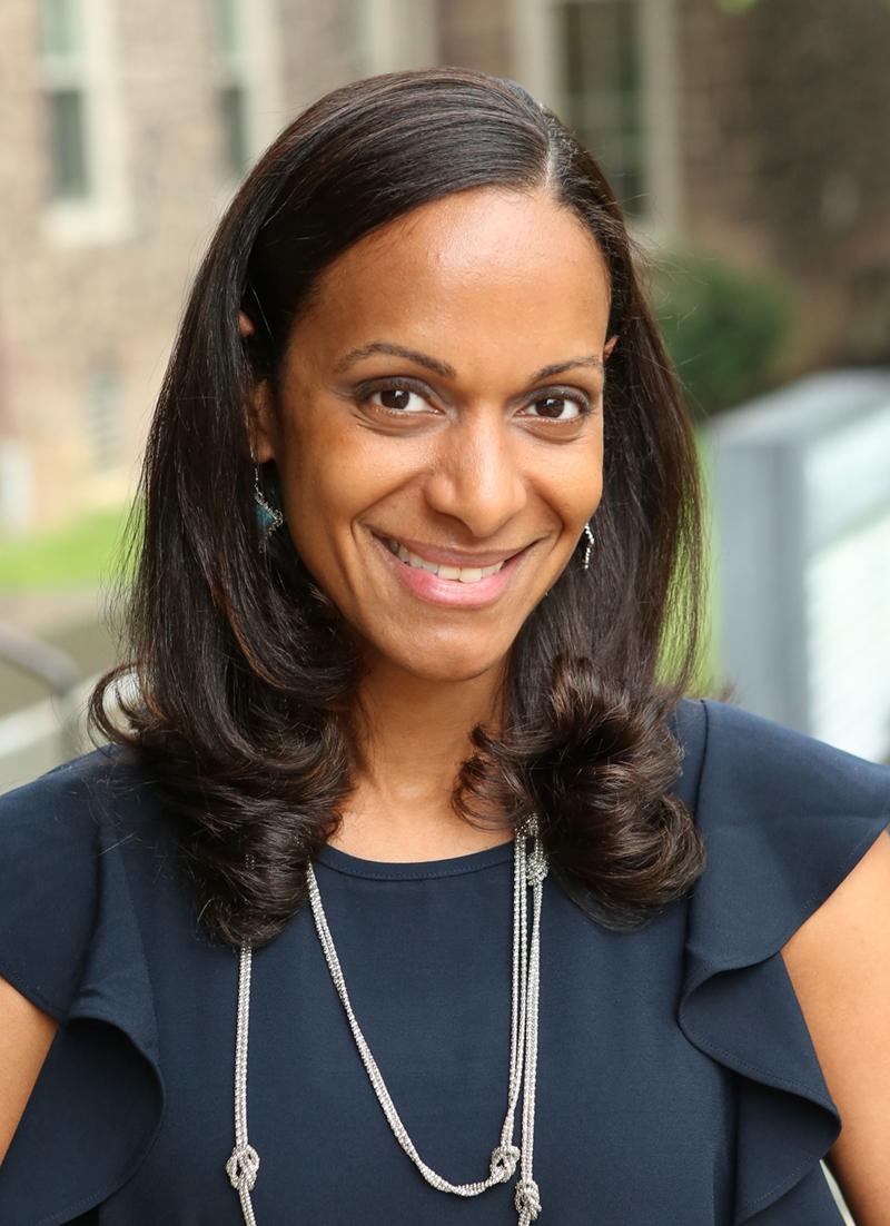 Headshot Outdoors with Black Blouse