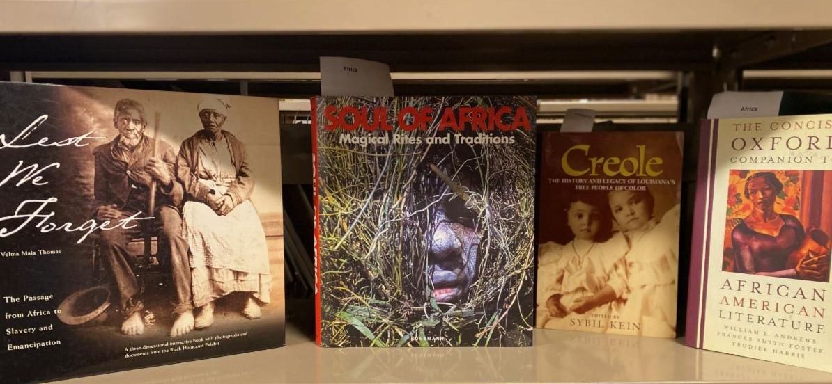 Row of books