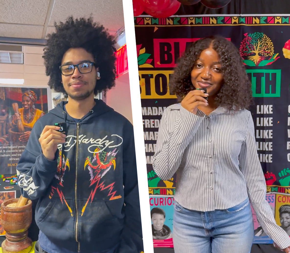 Split Screen photo of stills from IG video