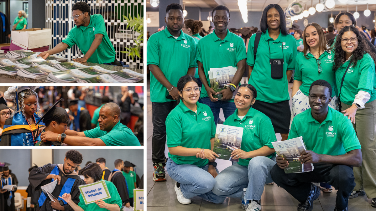 Collage of Commencement volunteers