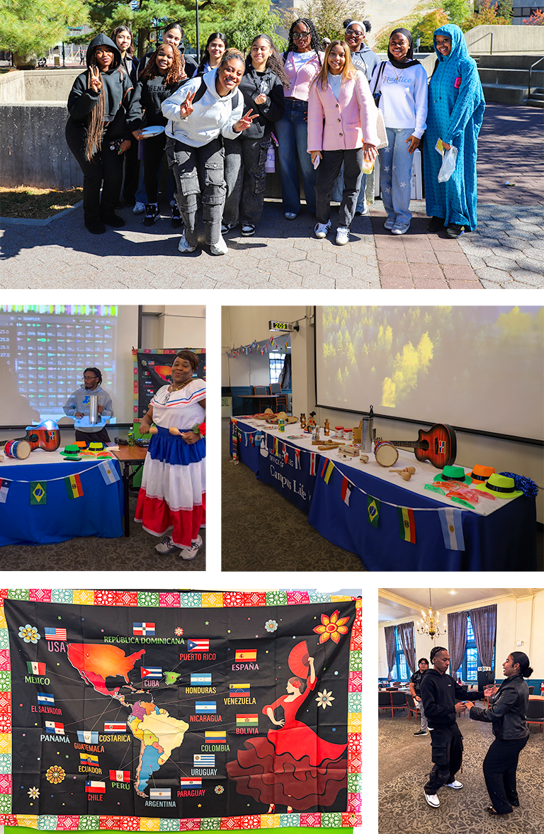 Photo collage at Hispanic Heritage Month celebration