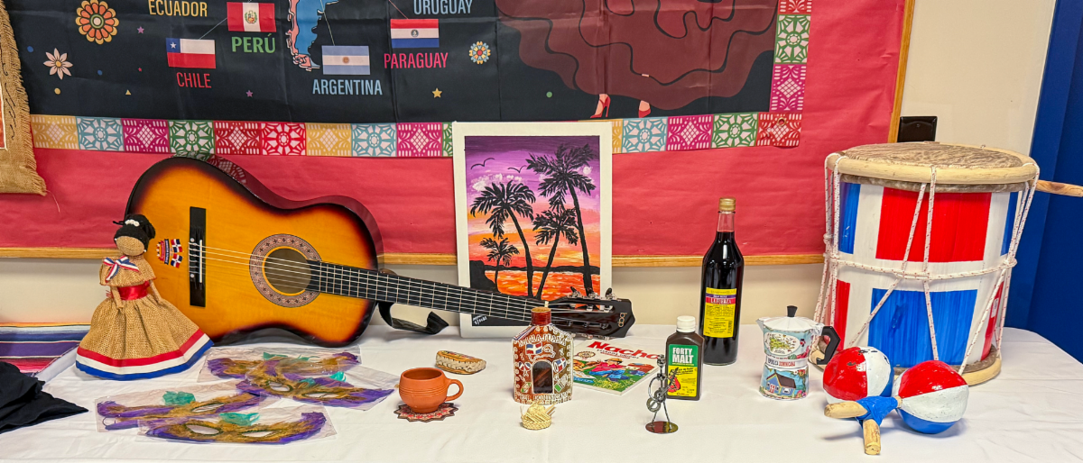 Photo of Hispanic Heritage month display.