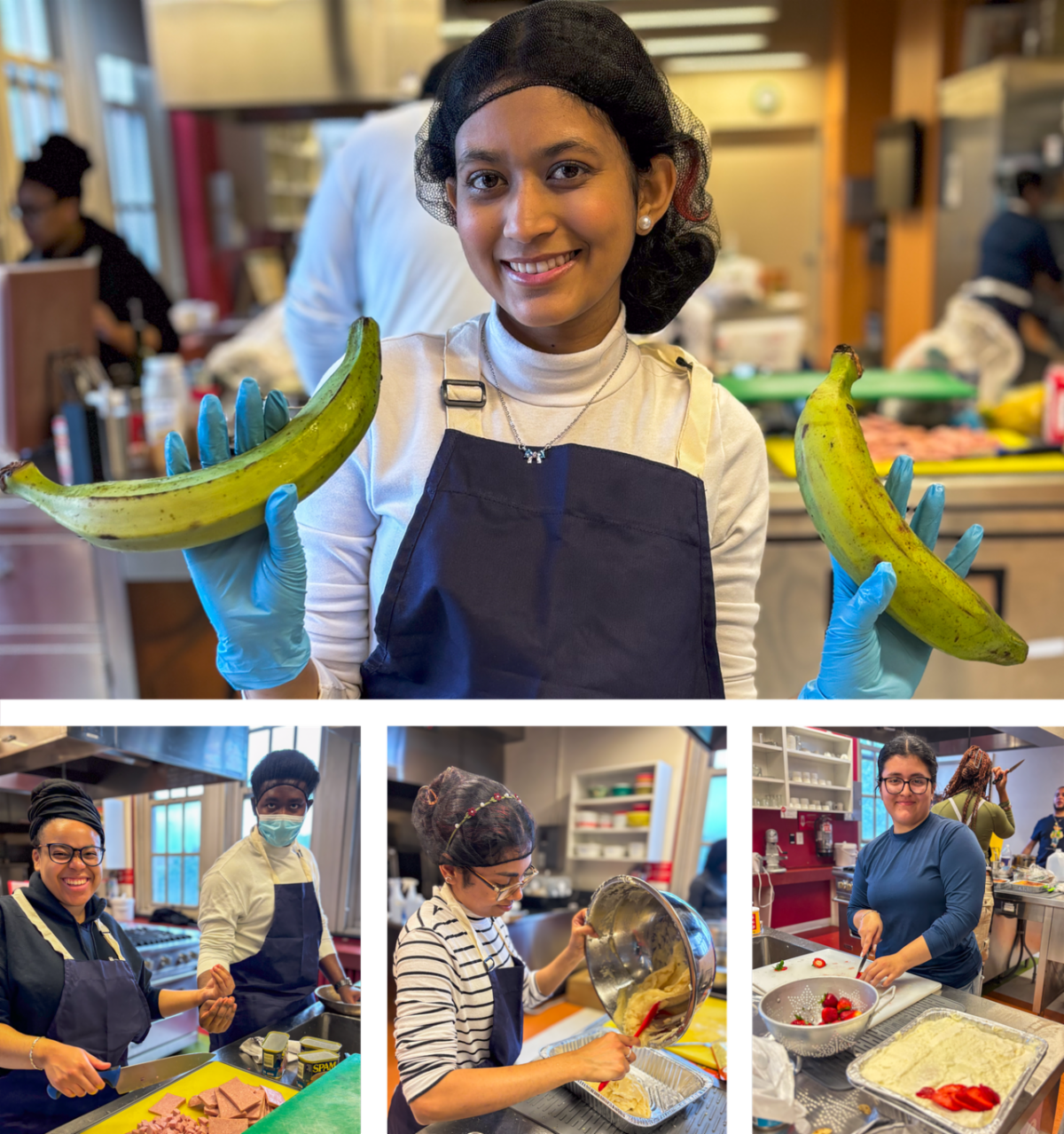 Students cook with plantains and more