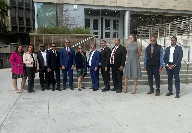 ehman College leaders and officials from Universidad Autónoma de Santo Domingo (UASD) 