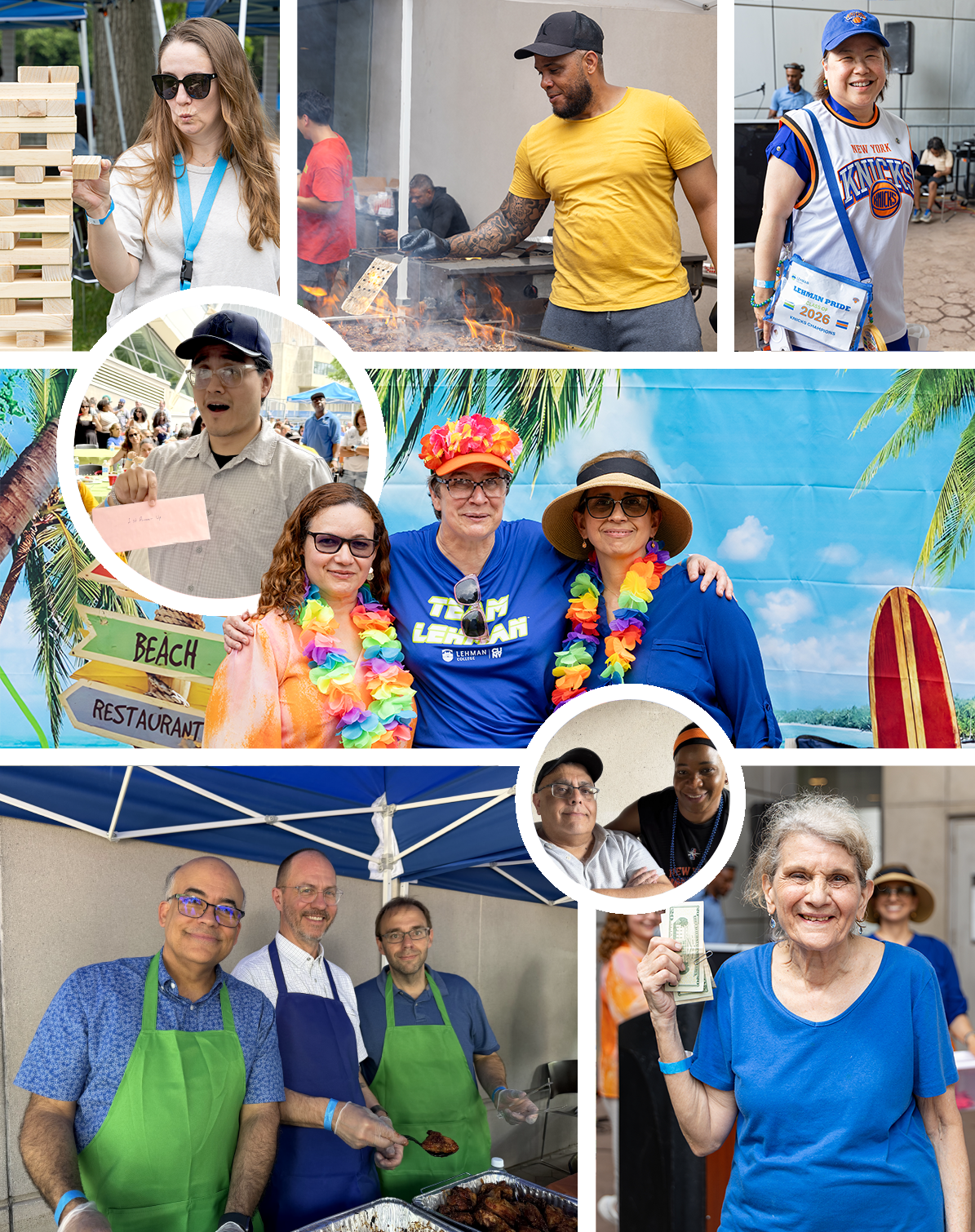 Collage of fun bbq pics