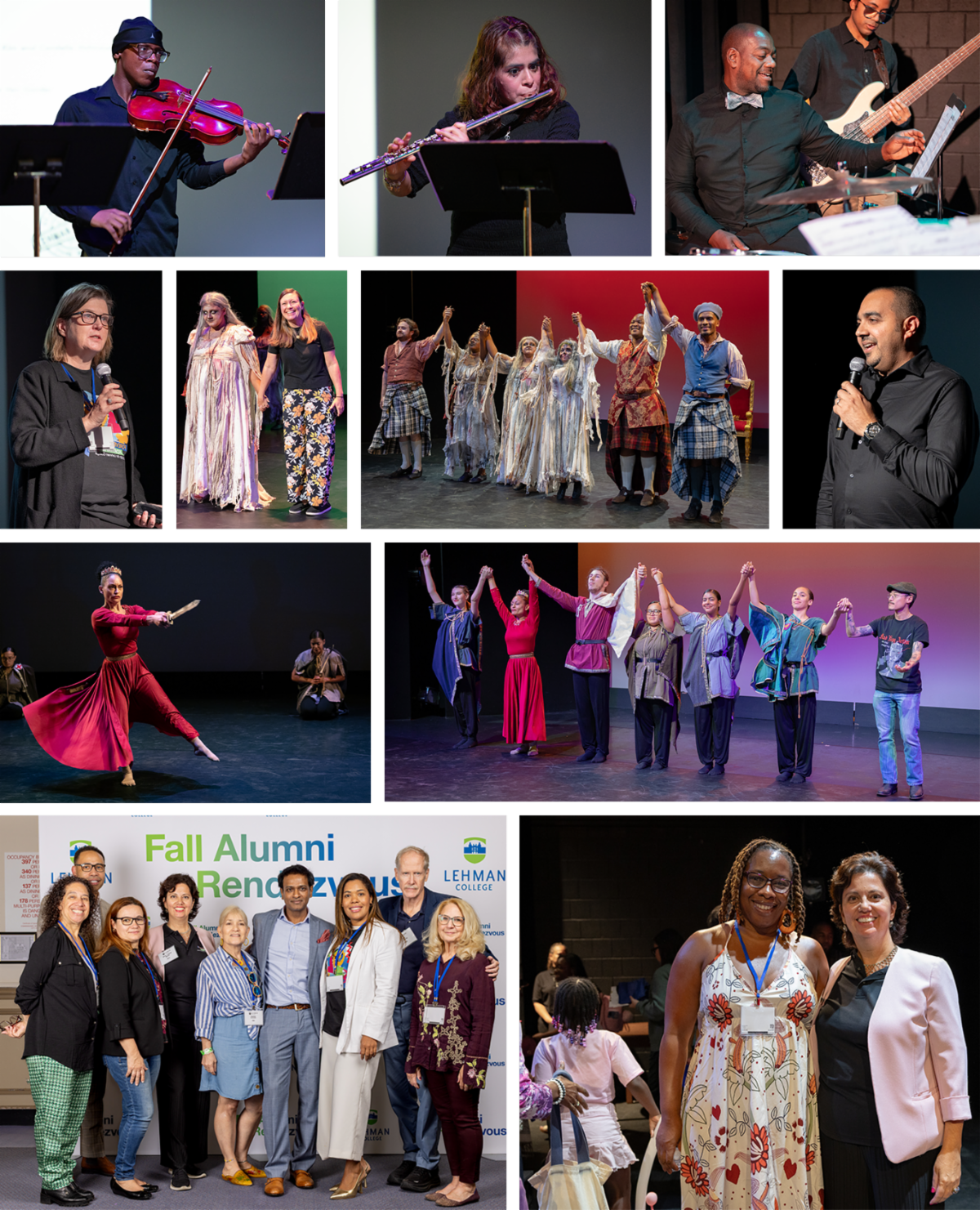 Collage of 2025 Fall Alumni Rendezvou activities on campus