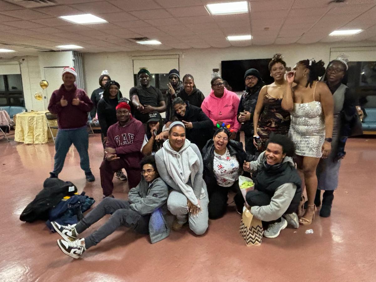 Group of students having fun