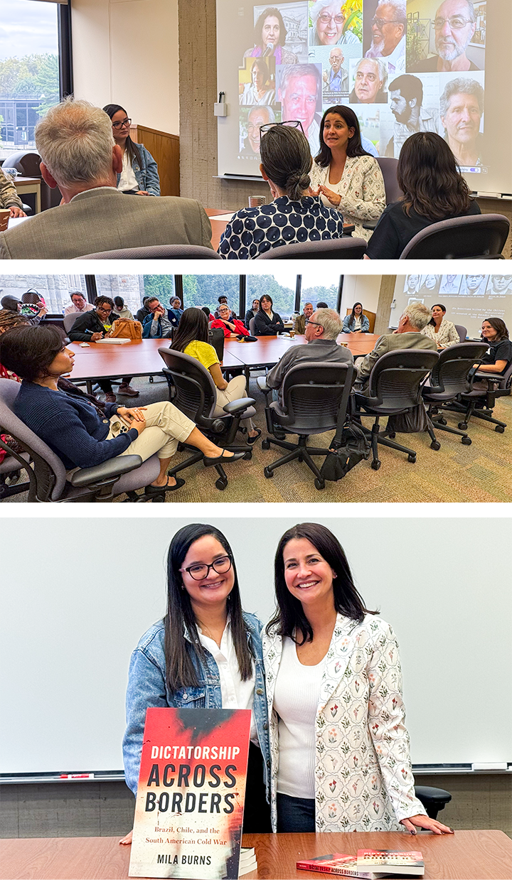 Images from Professor Mila Burns book talk