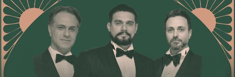 Decorative photo of three italian tenors