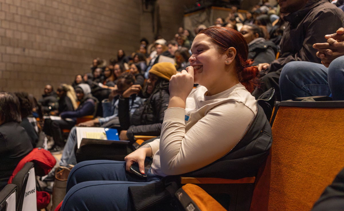 Closeup of Student in Auditorium