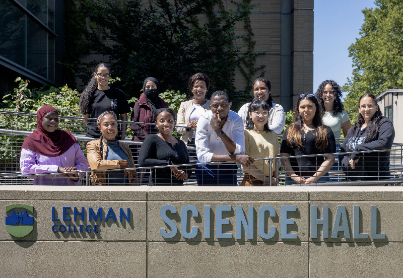 Group of Students Posing at Science Building
