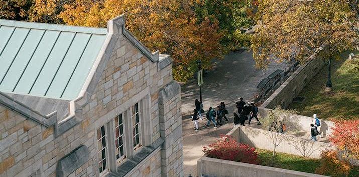 View from Roof of Music Building on fall day