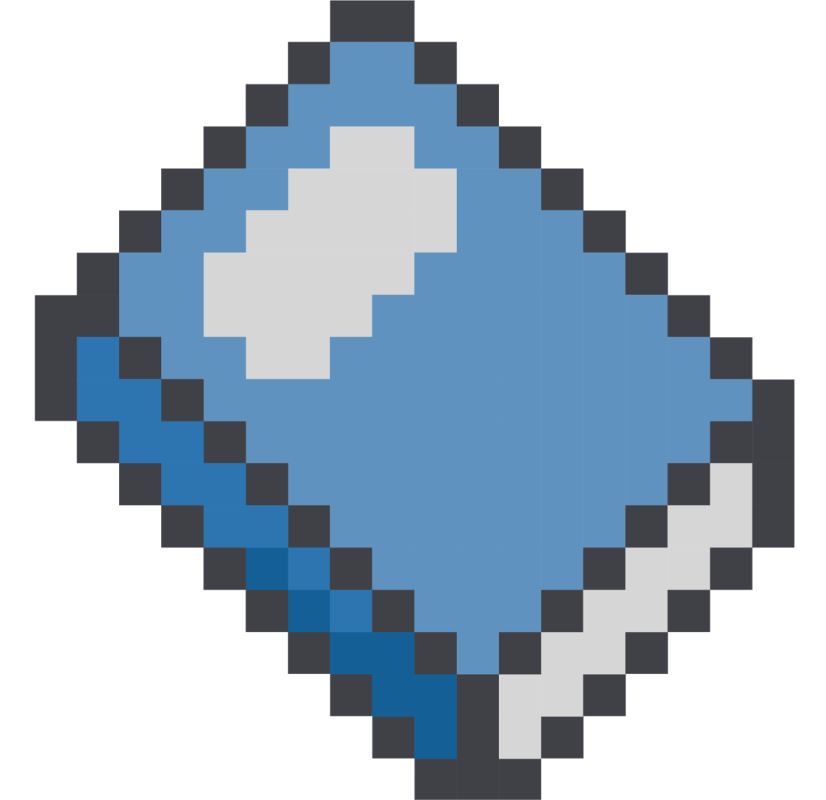 Pixelated illustration of a book