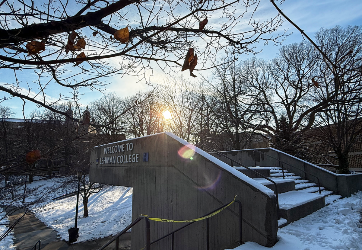 The quad and old gym at dusk