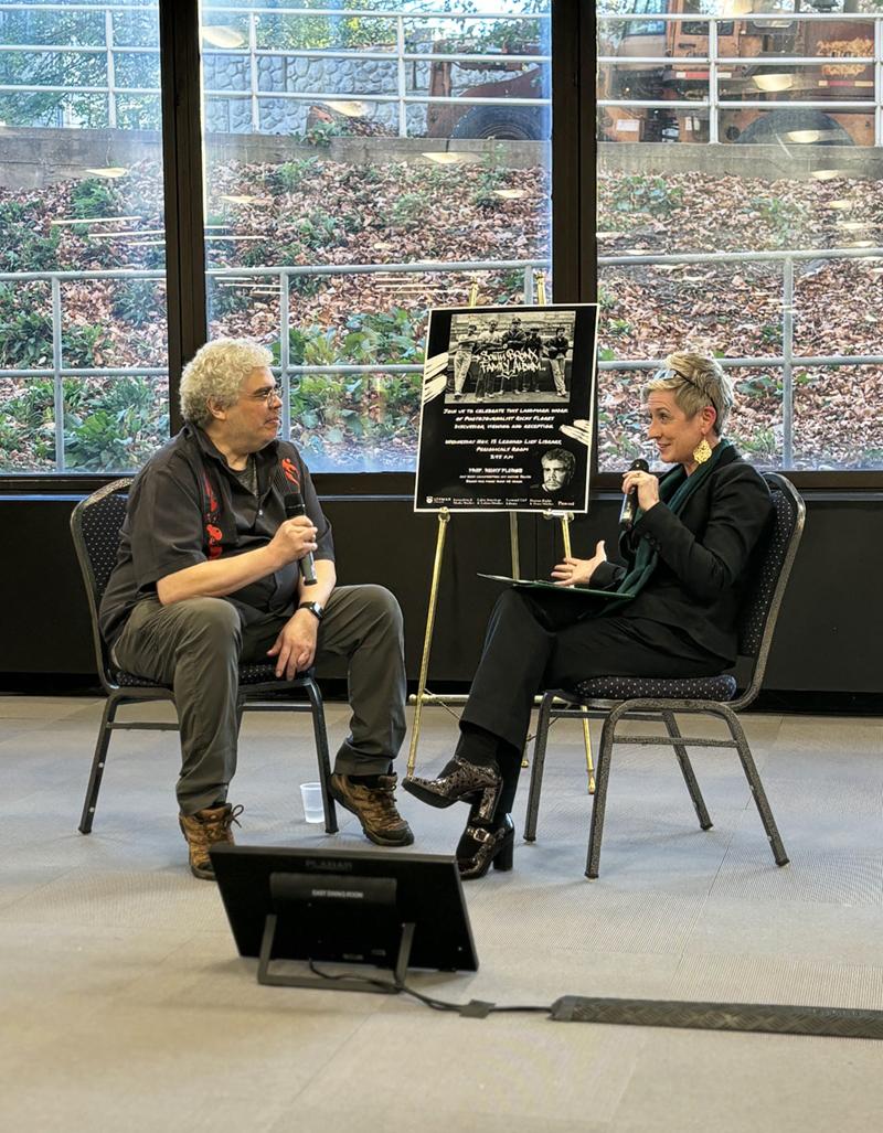 Flores and Markey in conversation