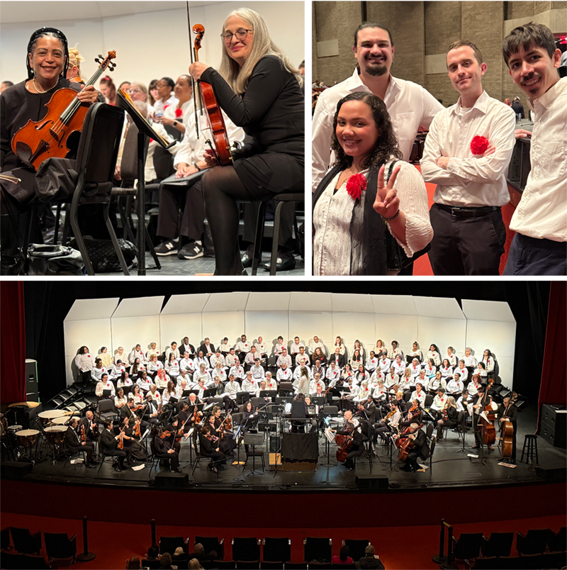 Collage including full stage