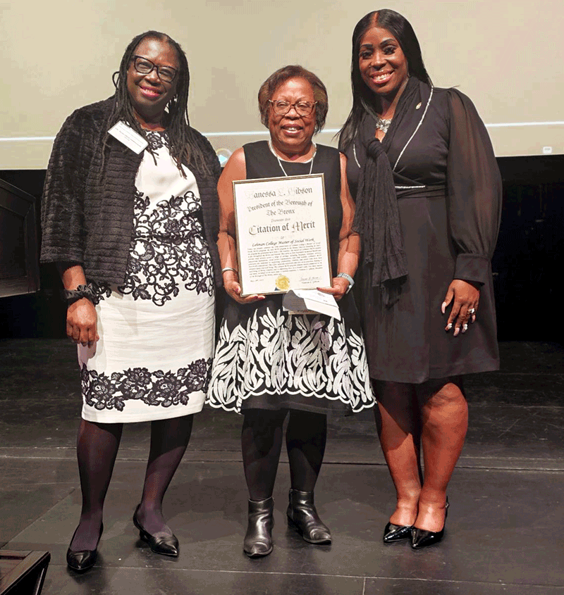 HS2N Dean and Social Work Chair with Bronx Borough President