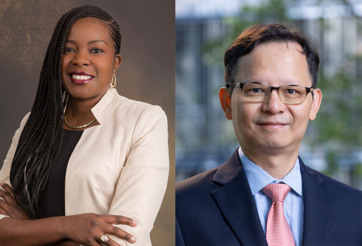 Headshots of both professors