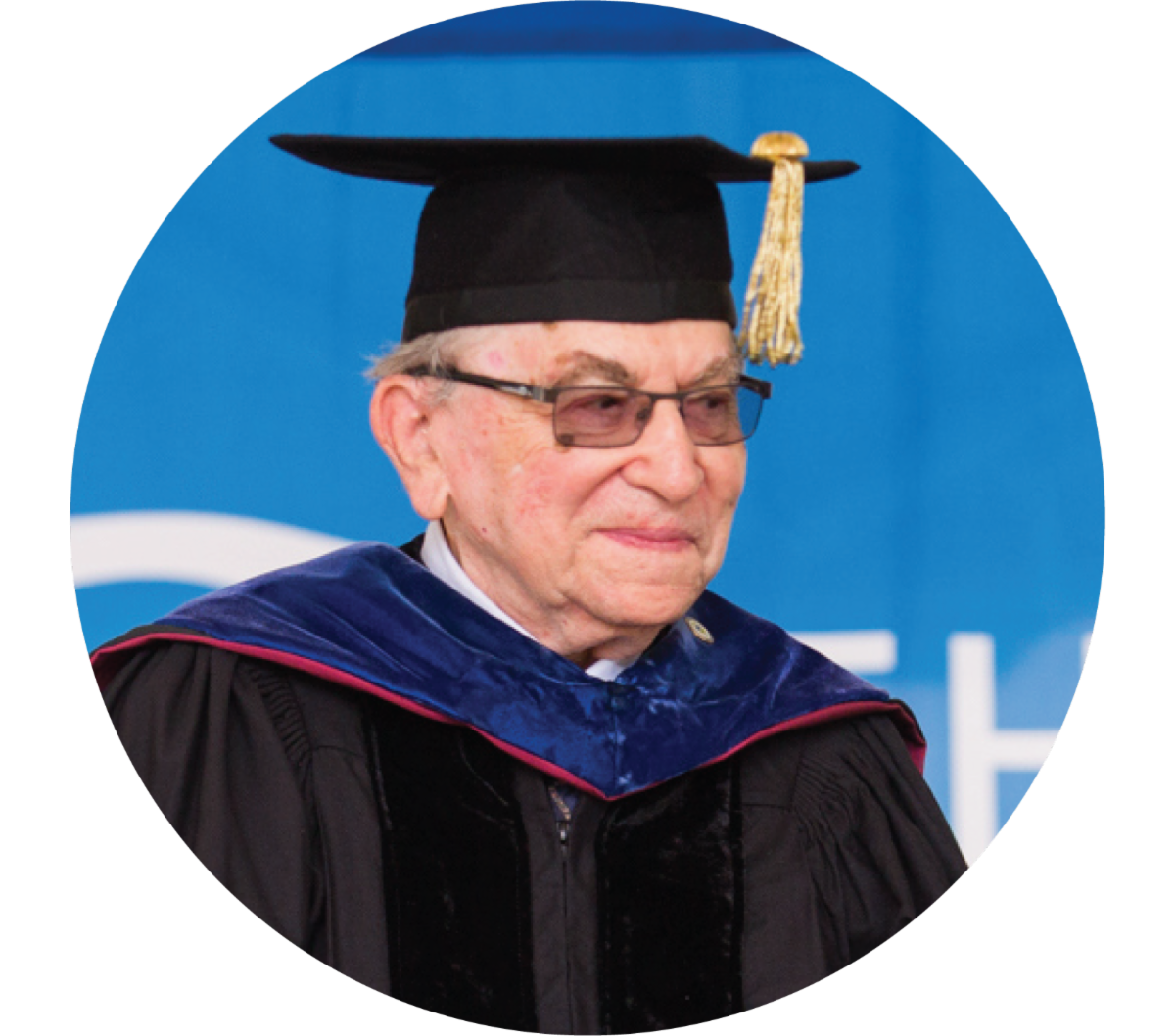 Jacob Judd in Commencement Regalia