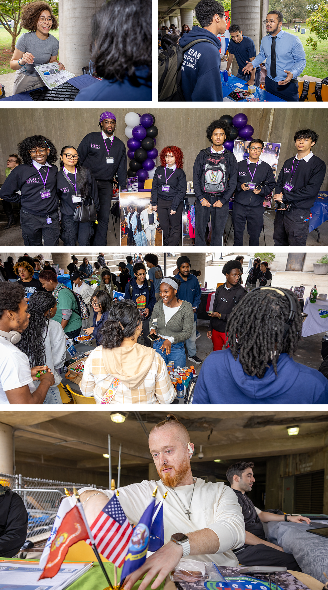 Collage of student club images