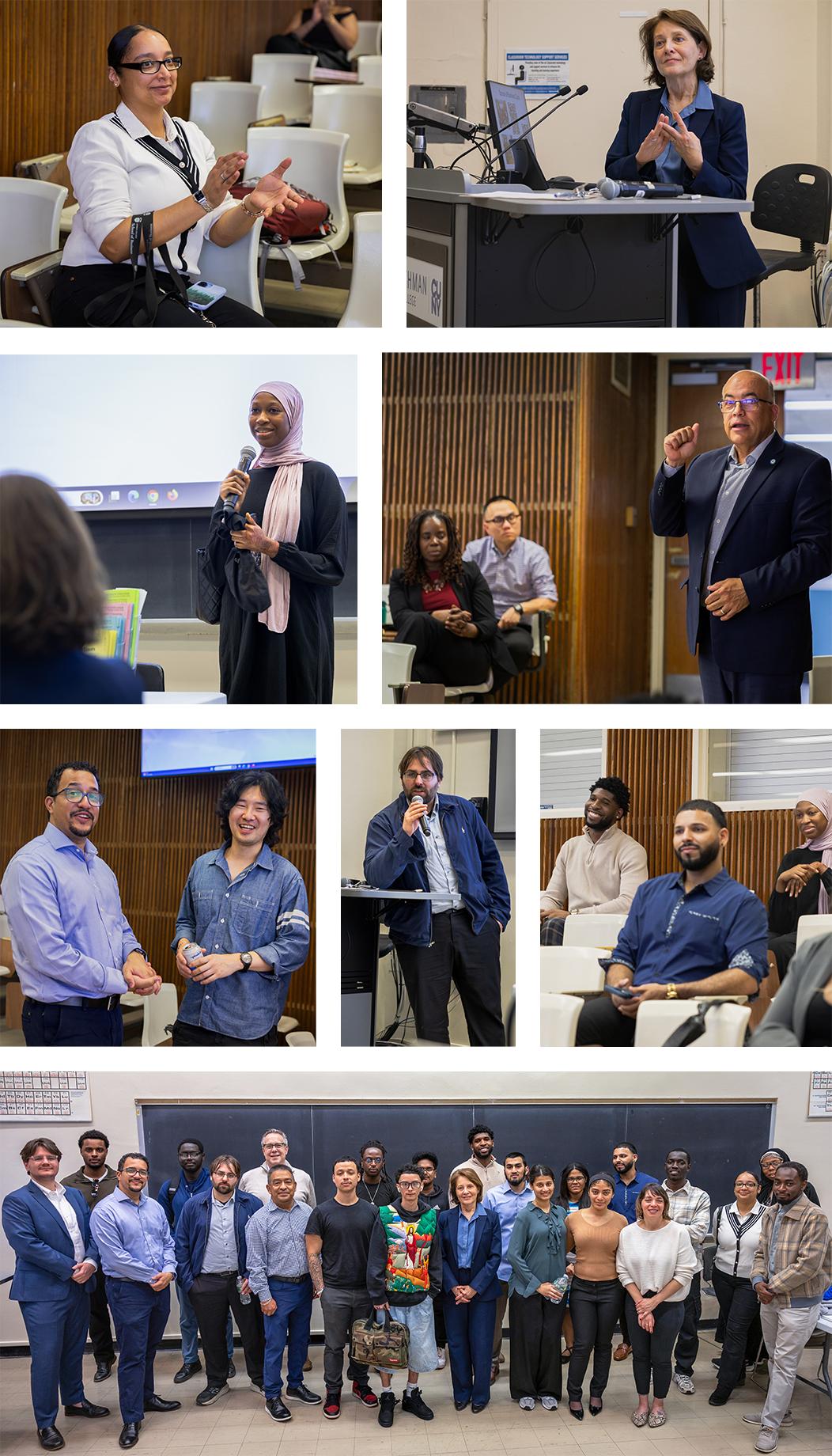 Collage of School of Business faculty, students, and prospective students