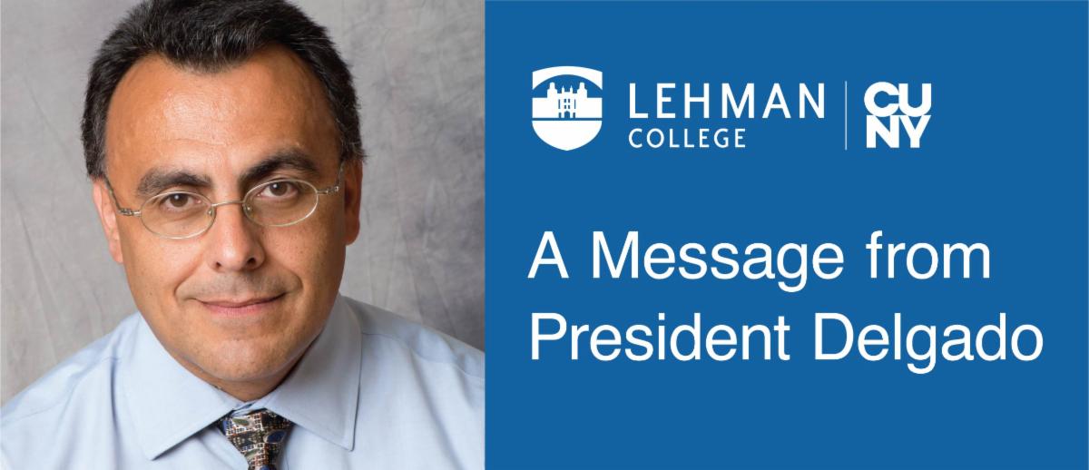 A Message from President Delgado